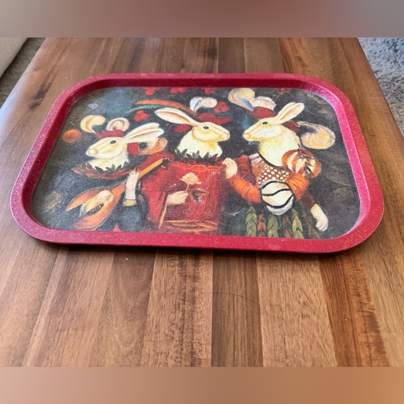 Renaissance Rabbits Serving Tray - Picture 2 of 6